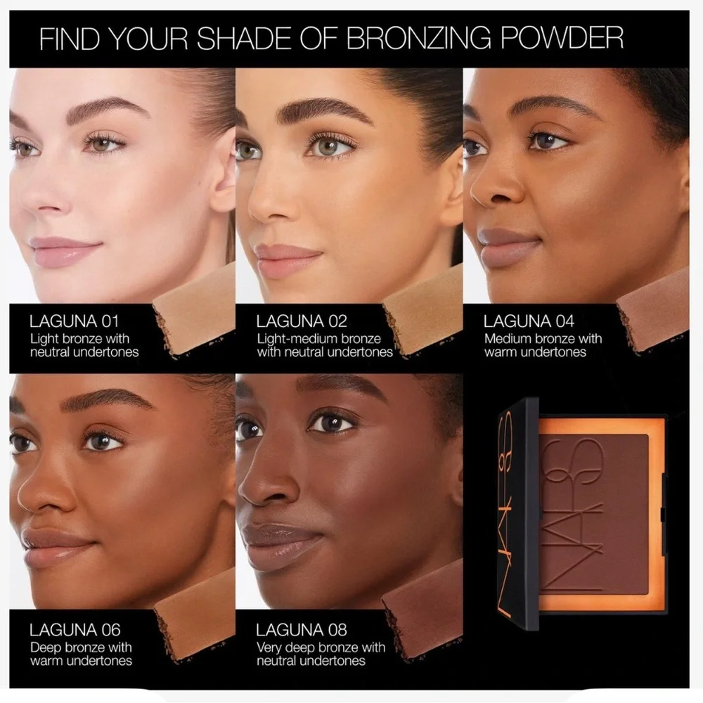 NARS Bronzer Bronzing Powder in Laguna 2 Original Travel Purse Fun Size 0.05 NIB